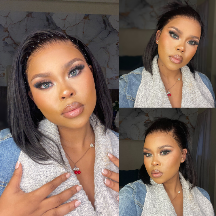 [ms.nthaby_m]'s Special Link NatureMAX™ Silky Blunt Cut Bob Glueless Ear-to-ear 13x4 HD Lace Front Wig Pre-Cut Lace Flexi-Fit Drawstring Cap