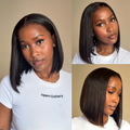 [sphelelem._]'s Special Link NatureMAX™ Silky Blunt Cut Bob Glueless Ear-to-ear 13x4 HD Lace Front Wig Pre-Cut Lace Flexi-Fit Drawstring Cap