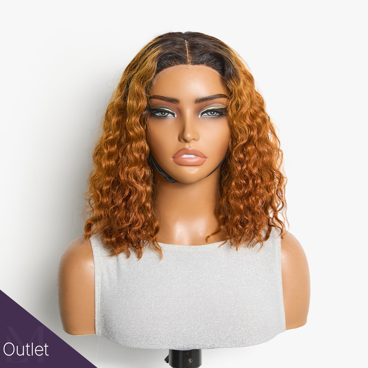 Worth | Colorful Water Wave Brown Ombre Wigs