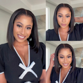 [mrs_nthabie]'s Special Link Pre-do Lagos Hairline Flexi Fit Invisi Drawstring Cap Silky Straight Bob 13x4 Frontal HD Lace Wig Pre-Cut Lace