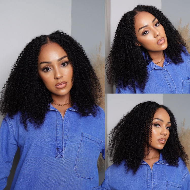 [morgantasneem]'s Special Link VolumeMAX™ 250% Density Flexi Fit Invisi Drawstring Cap Glueless 13X4 Frontal Lace HD Lace Kinky Curly Wig