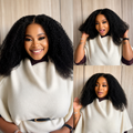 [fey_thulare]'s Special Link VolumeMAX™ 250% Density Flexi Fit Invisi Drawstring Cap Glueless 13X4 Frontal Lace HD Lace Kinky Curly Wig