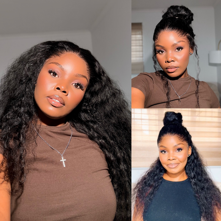 [mpho_pink]'s Pre-do Lagos Hairline Flexi Fit Invisi Drawstring Cap 200% Density Water Wave Glueless 13x4 Frontal HD Lace Wig Pre-Cut Lace