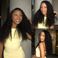 [ntandosgudla]'s Special Link PreMax Wigs | Flexi-Fit Invisi Drawstring Cap 360 Lace HD Lace Natural Black & Brown Highlights Water Wave Wig Pre-Cut Lace