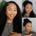 [thati_22]'s Special Link Pre-do Lagos Hairline Flexi Fit Invisi Drawstring Cap 200% Density Water Wave Glueless 13x4 Frontal HD Lace Wig Pre-Cut Lace
