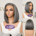 Worth I AiryFit™ Scalp Care Wigs -Salt and Pepper Glueless Minimalist HD Lace Bob Wig Pre-Cut Lace