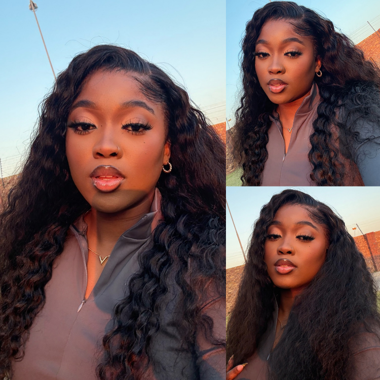 [bontle_lebo]'s Special Link Pre-do Lagos Hairline Flexi Fit Invisi Drawstring Cap 200% Density Water Wave Glueless 13x4 Frontal HD Lace Wig Pre-Cut Lace