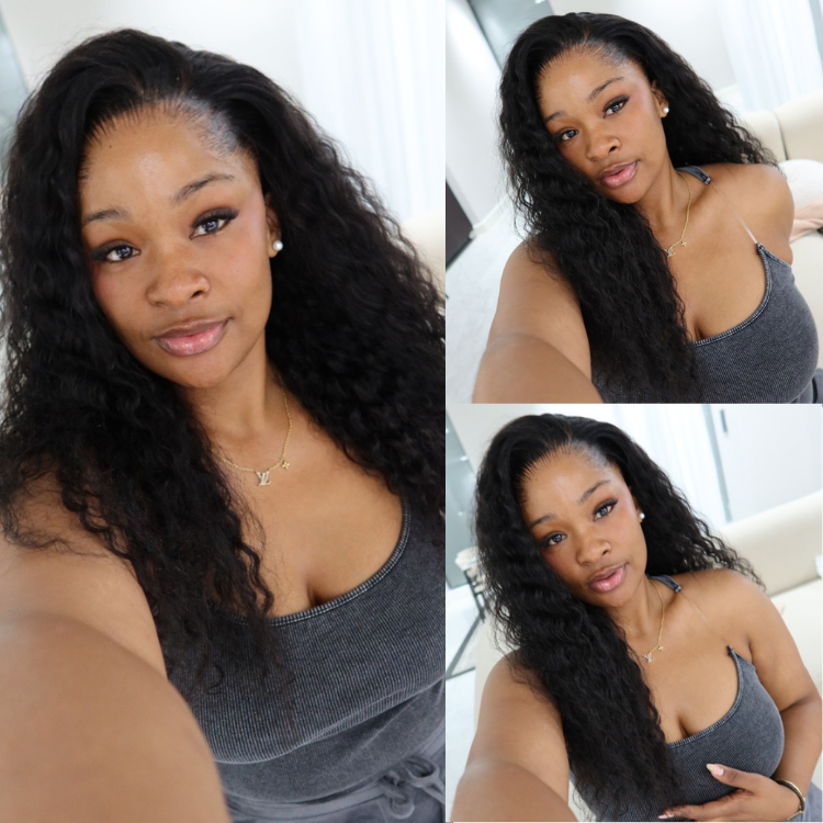 [moh_preccyy]'s Special Link Pre-do Lagos Hairline Flexi Fit Invisi Drawstring Cap 200% Density Water Wave Glueless 13x4 Frontal HD Lace Wig Pre-Cut Lace