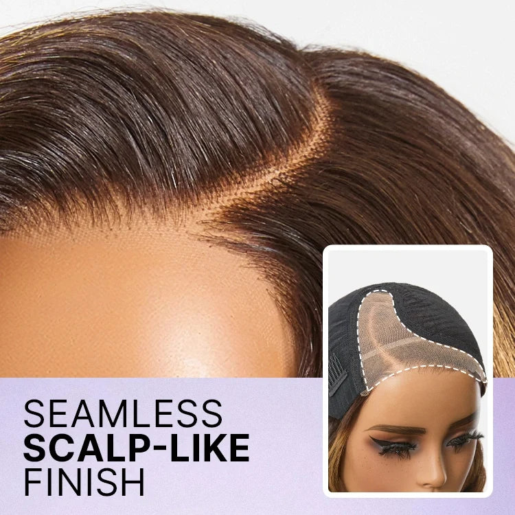 Classic Old Money Honey Blonde Highlight Wavy Glueless Minimalist HD Lace Wig Pre-cut Lace