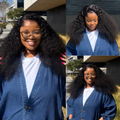 [kelebogile__mofokeng]'s Special Link Pre-do Lagos Hairline Flexi Fit Invisi Drawstring Cap 200% Density Water Wave Glueless 13x4 Frontal HD Lace Wig Pre-Cut Lace