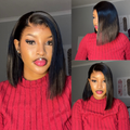 [tlotli.underscore]'s Special Link NatureMAX™ Silky Blunt Cut Bob Glueless Ear-to-ear 13x4 HD Lace Front Wig Pre-Cut Lace Flexi-Fit Drawstring Cap