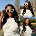 [zee_fitnessjunkie]'s Special Link Pre-do Lagos Hairline Flexi Fit Invisi Drawstring Cap Natural Black & Copper Ombre Highlights Silky Straight Glueless 13x4 Frontal HD Lace Wig Pre-Cut Lace