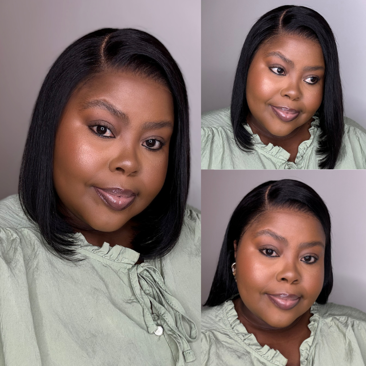 [nokuzolabkhesi]'s Special Link NatureMAX™ Silky Blunt Cut Bob Glueless Ear-to-ear 13x4 HD Lace Front Wig Pre-Cut Lace Flexi-Fit Drawstring Cap