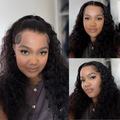 [nanah_ndlovu]'s Special Link PreMax Wigs | Flexi-Fit Invisi Drawstring Cap 360 Lace HD Lace Natural Black & Brown Highlights Water Wave Wig Pre-Cut Lace