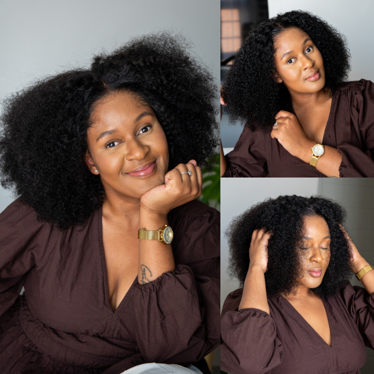 [claire_moloto]'s Special Link Pre-do Lagos Hairline Flexi Fit Invisi Drawstring Cap 250% Density Natural Black Jerry Curl Glueless 13x4 Frontal HD Lace 14 inches Wig Pre-Cut Lace