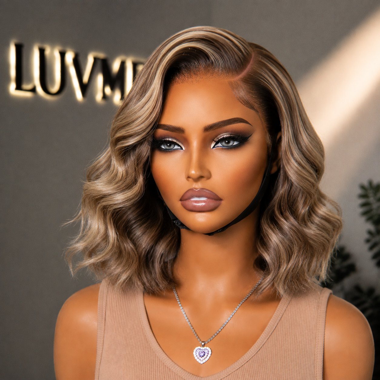 Worth | Ash Blonde Highlights Loose Wave Minimalist Lace Wig