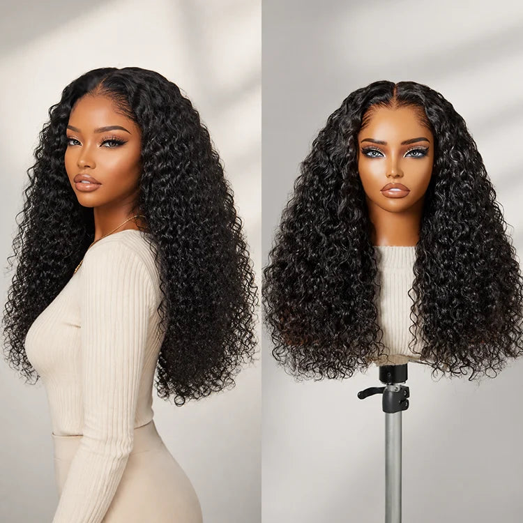 [millymashile]'s Special Link Pre-do Lagos Hairline Flexi Fit Invisi Drawstring Cap 200% Density Water Wave Glueless 13x4 Frontal HD Lace Wig Pre-Cut Lace