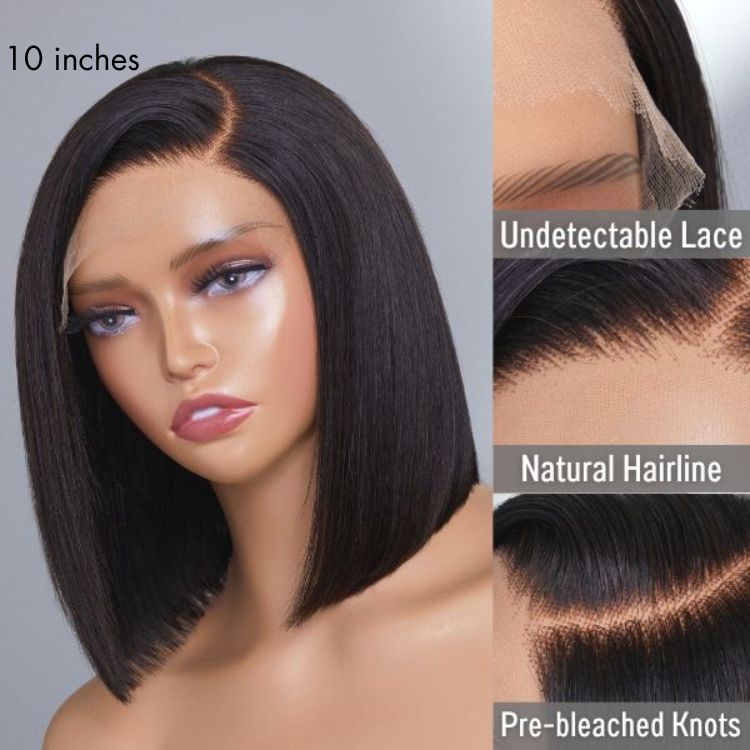 Outlet | Ultra Yaki C Part Bob Wig 100% Human Hair