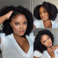 [akhona_gayiya]'s Special Link Pre-do Lagos Hairline Flexi Fit Invisi Drawstring Cap 250% Density Natural Black Jerry Curl Glueless 13x4 Frontal HD Lace 14 inches Wig Pre-Cut Lace