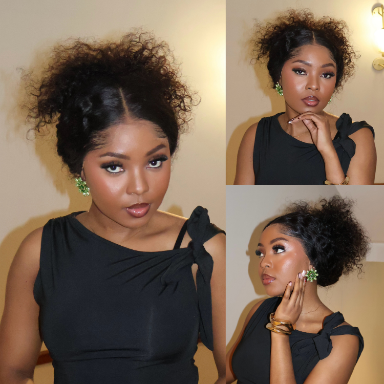[siphesihleroseous_]'s Special Link Pre-do Lagos Hairline Flexi Fit Invisi Drawstring Cap 200% Density New Fummi Curly Glueless 13x4 Frontal Lace Wig Pre-Cut Lace