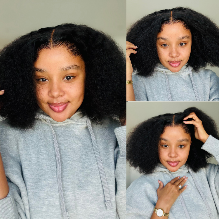 [bianca_coster ]'s Special Link Pre-do Lagos Hairline Flexi Fit Invisi Drawstring Cap 250% Density Natural Black Jerry Curl Glueless 13x4 Frontal HD Lace 14 inches Wig Pre-Cut Lace