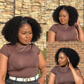 [katleho.success]'s Special Link Pre-do Lagos Hairline Flexi Fit Invisi Drawstring Cap 250% Density Natural Black Kinky Curly Glueless 13x4 Frontal HD Lace 12 inches Wig Pre-Cut Lace