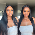 [lelomthabela]'s Special Link Pre-do Lagos Hairline Flexi Fit Invisi Drawstring Cap Natural Black & Copper Ombre Highlights Silky Straight Glueless 13x4 Frontal HD Lace Wig Pre-Cut Lace