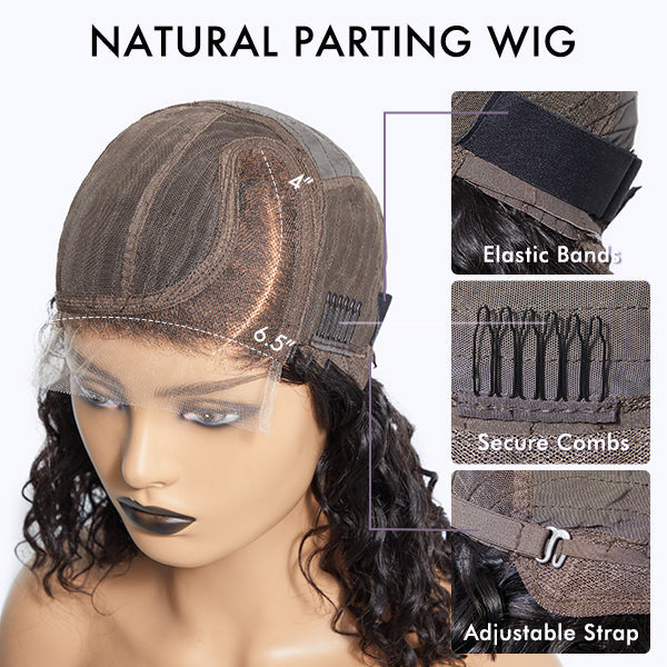 Outlet | Ombre Brown Kinky Curly Glueless Minimalist Lace Wig