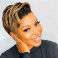 Outlet | Ombre Brown Glueless 4x4 Regular Lace Pixie Wig