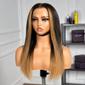 Worth | Honey Brown 5x5 Closure Lace Glueless Mid Part Straight Wig