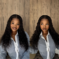 [thandolwethu_nkomo]'s Special Link PreMax Wigs | Flexi-Fit Invisi Drawstring Cap 360 Lace HD Lace Natural Black & Brown Highlights Water Wave Wig Pre-Cut Lace