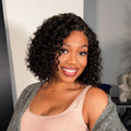Worth | Natural Black Deep Wave Minimalist Lace 12 inches Wigs