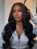 [180% Density]UNice 13x4 Pre-Everything™ Transparent Lace & HD Lace Front Pull And Go 3D Body Wave Wig Real Ear To Ear With Invisi Drawstring Wig