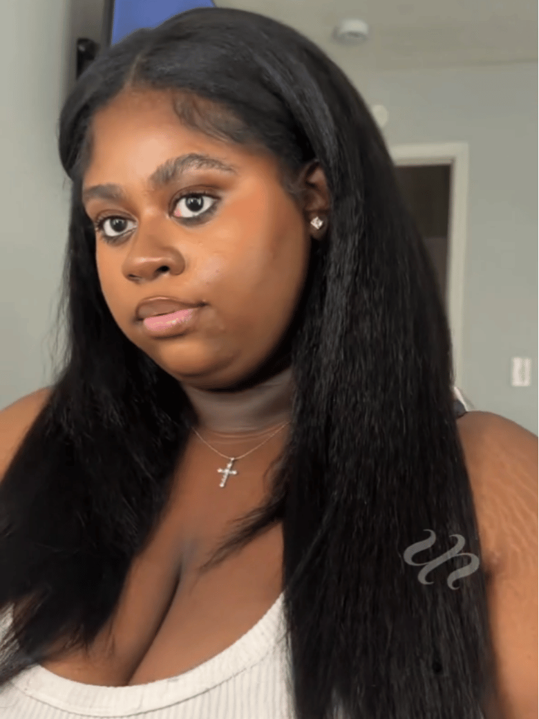 UNice InvisiBlend™ V part Kinky Straight Natural Black Wig Protect Your Natural Hair