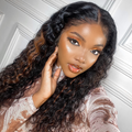 Worth | Gorgeous Blonde Highlights Loose Water Wave 13x4 Frontal HD Lace Free Part Long Wig 100% Human Hair