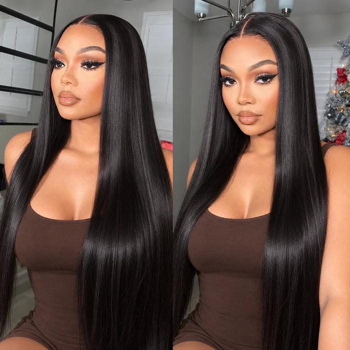 220% Density Glueless 4x4 Lace Straight Wig Virgin Human Hair