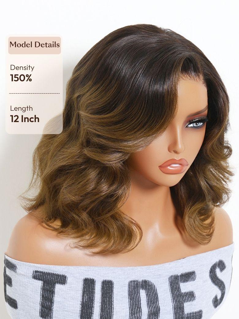 UNice 3B Defined Curly Wig Bye-Bye Slip™ 13×4 Lace Front Glueless Blend-Ready Soft Springy Curls for Natural Hair Match