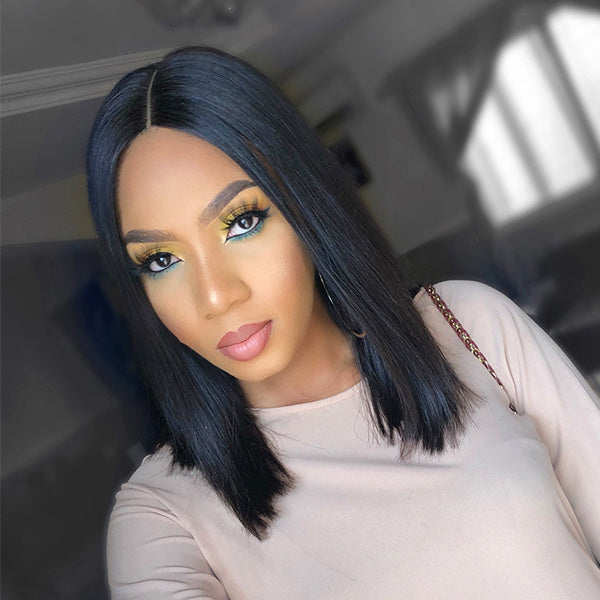 Worth I 2x6 Closure Lace Bob Wig 100% Human Hair