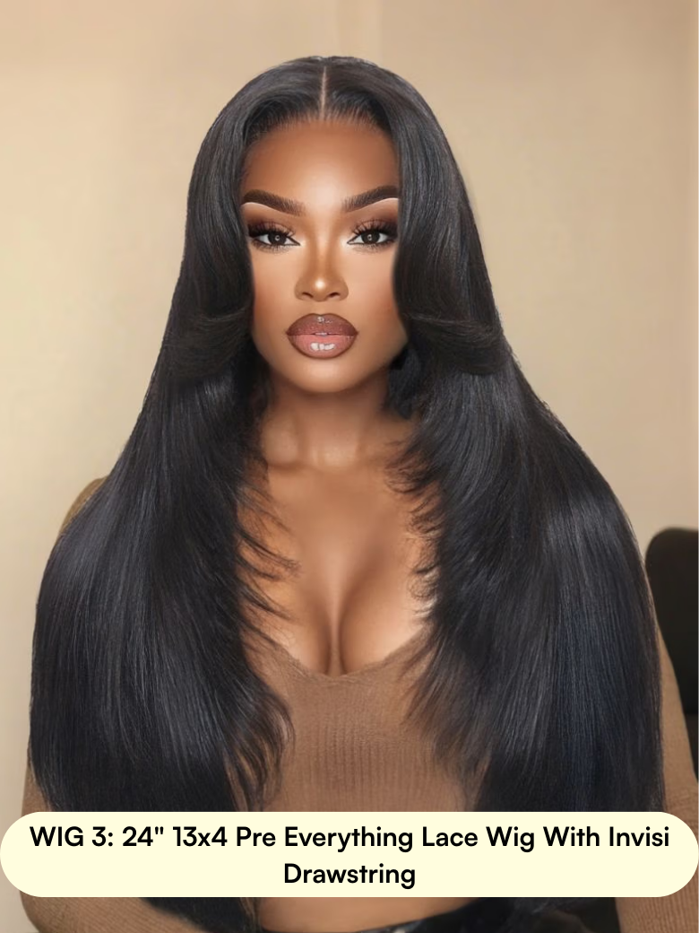 The UNice 13x4 Lagge Lace Wig visual image position 4 shows wigs for black women | 13x4, lace finish.