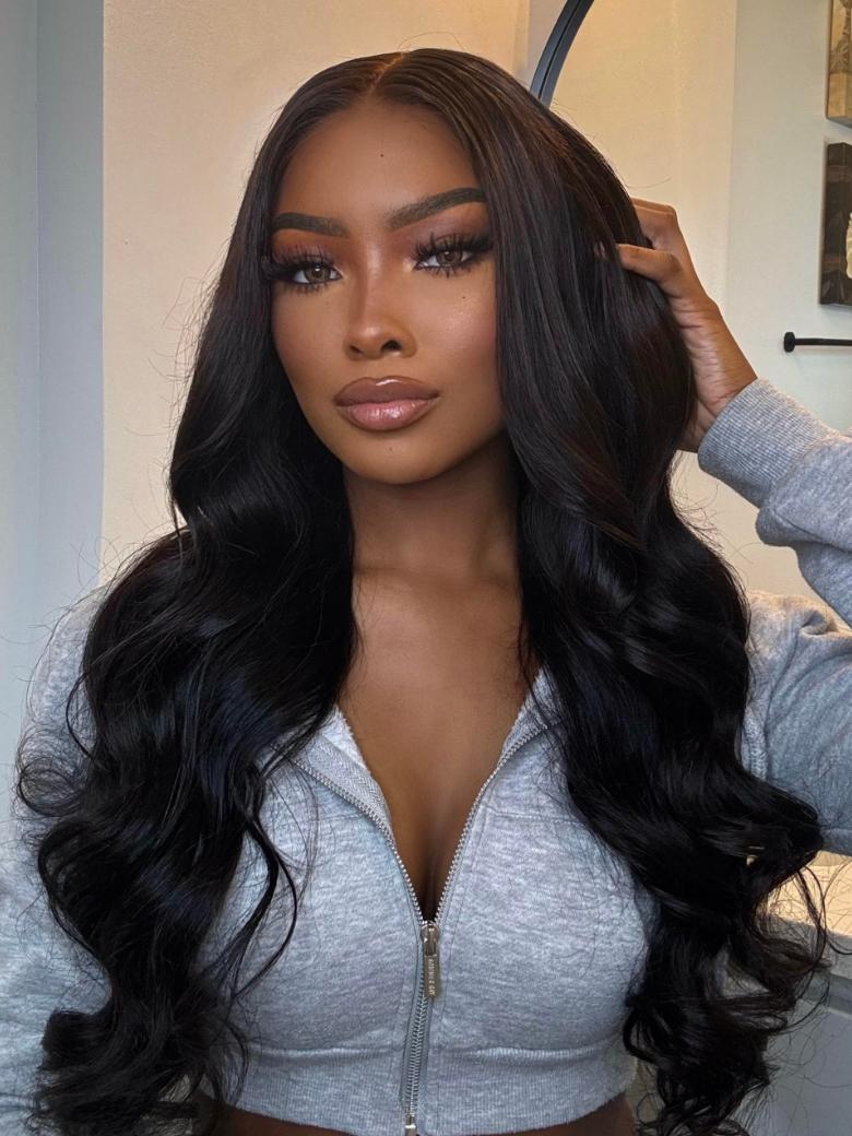 UNice 5x5 & 7x5 Thin HD BlendAway™ Pre Cut Lace Closure Glueless Body Wave Affordable Bouncy Wig with ByeBye-Knots Match All Skin Tones