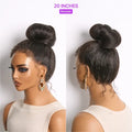 Kinky Straight Invisible-String Snug Fit 360 Full Lace Pre Plucked & Bleached Lace Wigs
