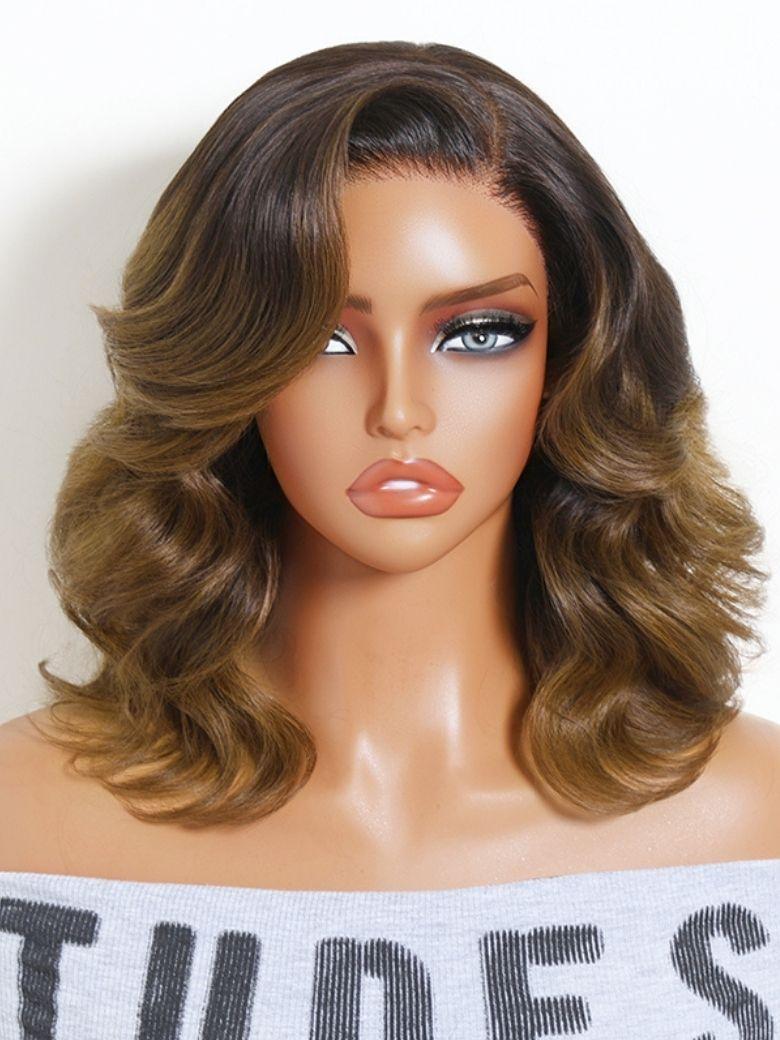 UNice 3B Defined Curly Wig Bye-Bye Slip™ 13×4 Lace Front Glueless Blend-Ready Soft Springy Curls for Natural Hair Match