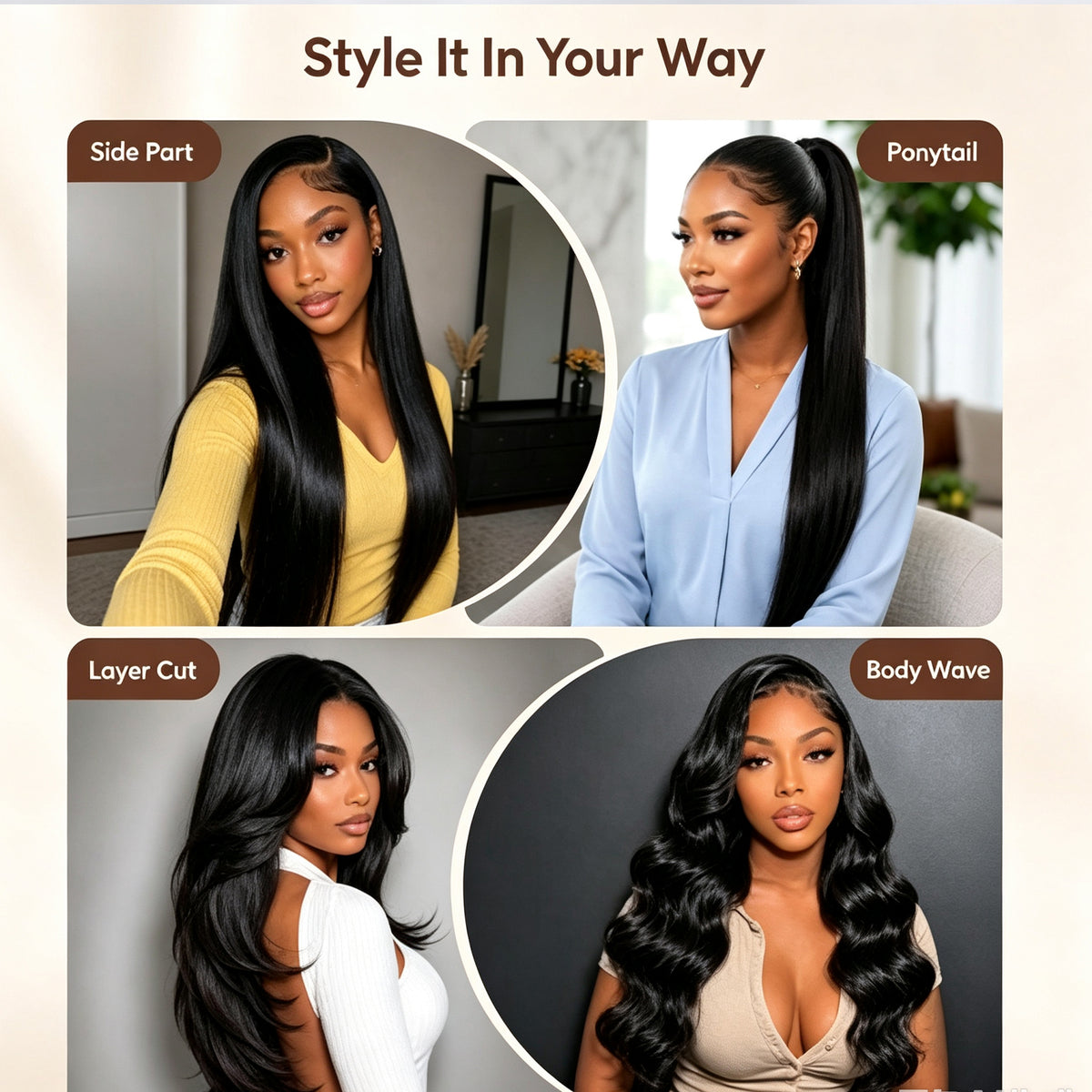 Glueless 13x4 Lace Frontal Wig Pre Plucked Straight 5x5 Wig Virgin Human Hair