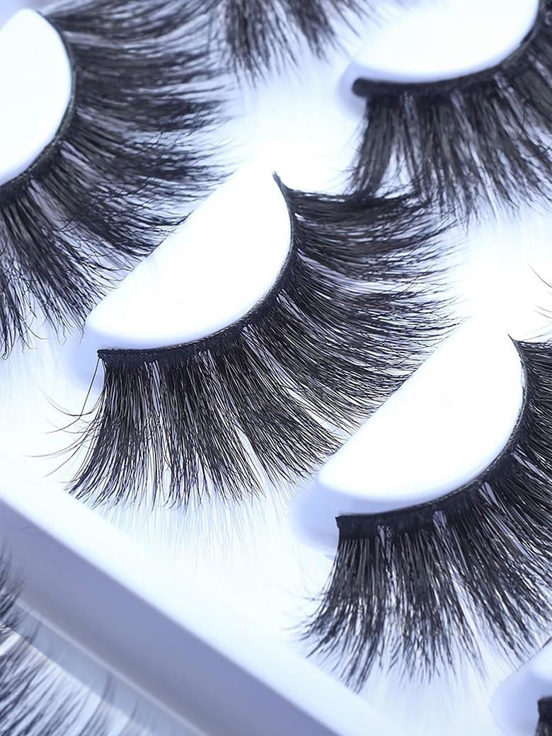 The UNice 8 Pairs 3D False Eyelashes Cat Eye Sexy Look Soft Reusable visual image position 5 shows 5 pairs of false false false false false false false false false false.
