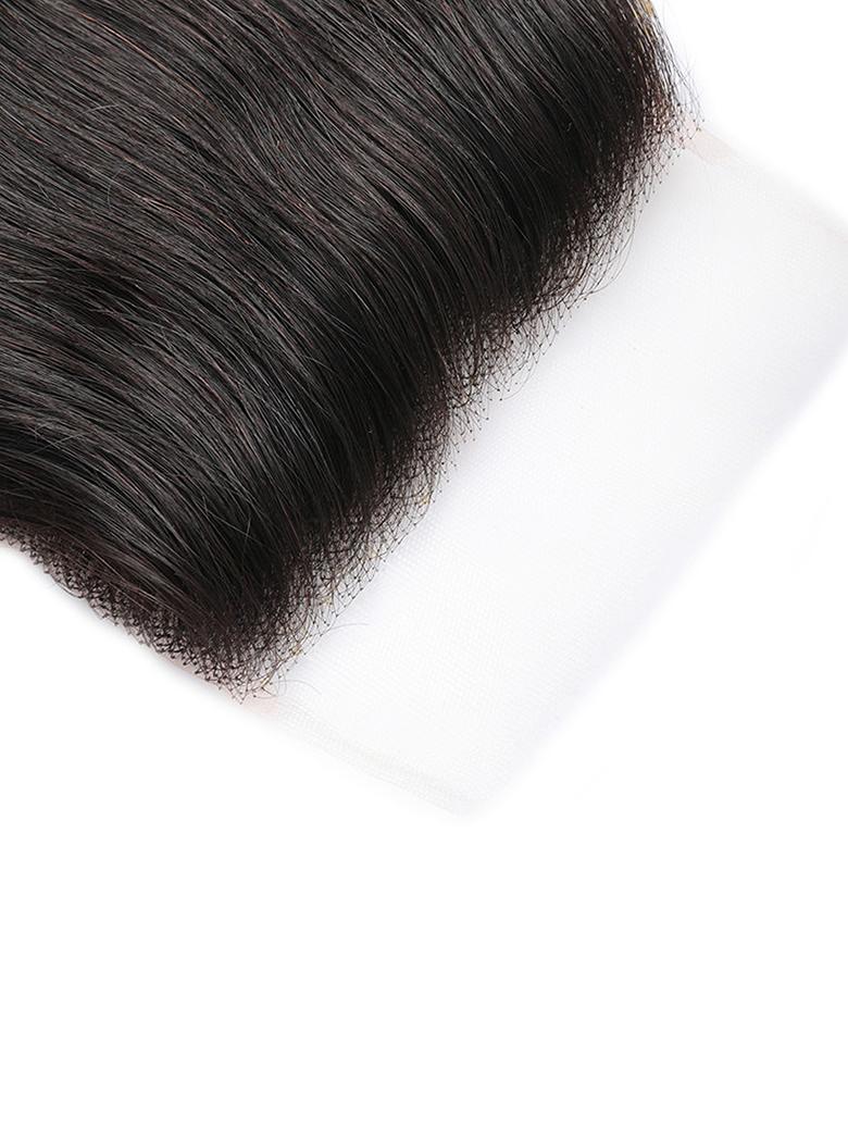 The UNice Hair 5x5 HD Lace Closure With 4 Bundles Body Wave Human Hair Weaves product image shows virgin hair extensions and body wave texture, 5x5, lace finish.
