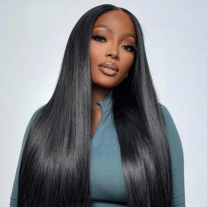 220% Density Glueless 4x4 Lace Straight Wig Virgin Human Hair