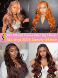 The UNice 24 Inch 200% Density 13x4 Pre-cut Lace Wig Last Chance Sale wig-1 Wig 1Stock image highlights 80%OFF LastChanceSale-1Wig 1 Stock!!, ALL Wigs 200% Density-24.