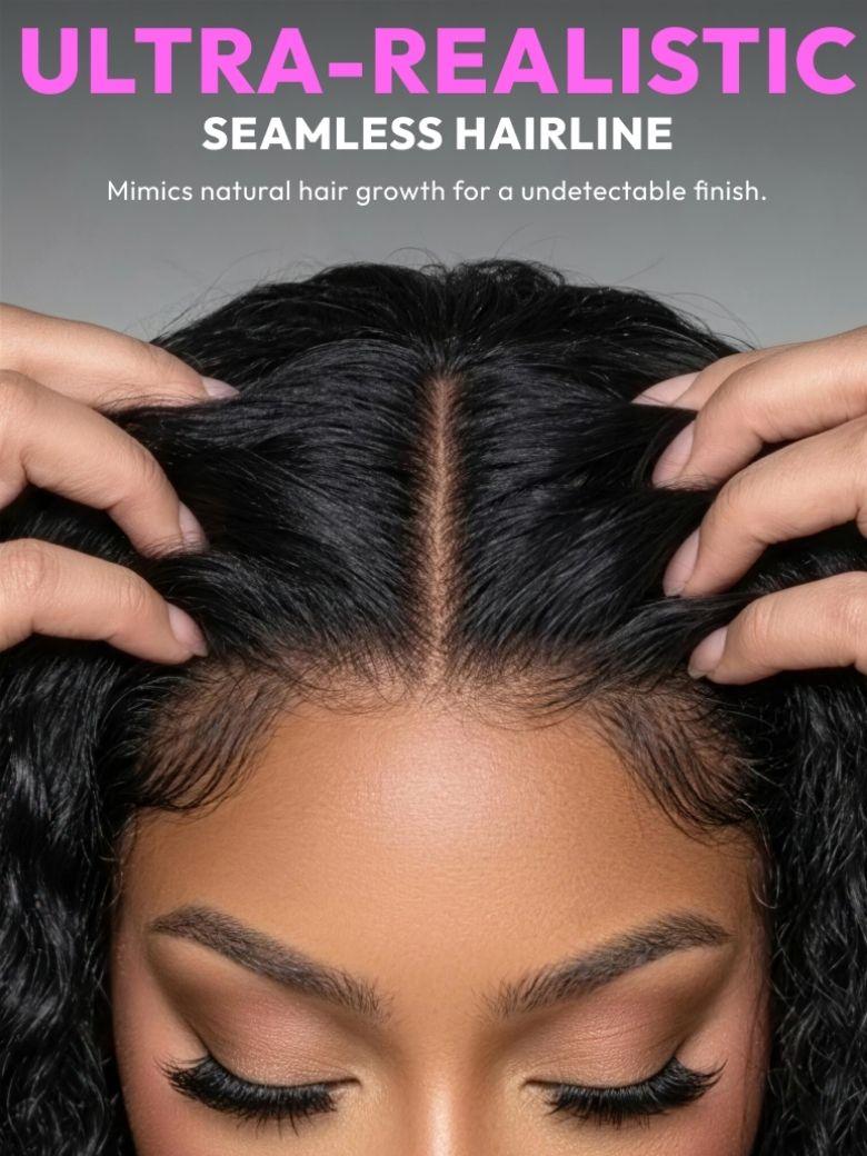 [ Ameera Same ] UNice 13x4 Bye Bye Slip™ 2-in-1 Straight to Water Wave Wet and Wavy Human Hair Wig With Invisi Drawstring