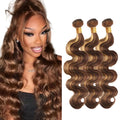 Body Wave Bundles Human Hair Highlight Blonde Body Wave 3 Bundles Brazilian Human Hair Extensions