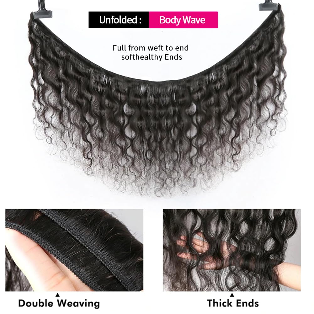 10A Brazilian Hair Body Wave 100% Virgin Human Hair Bundles Hair Extensions
